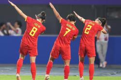中国女足全队集训，备战国际足球赛事